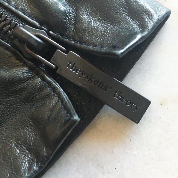 Theyskens' Theory Juji black leather jacket / blazer, size 2 / 36, 100% lamb - Picture 8 of 16